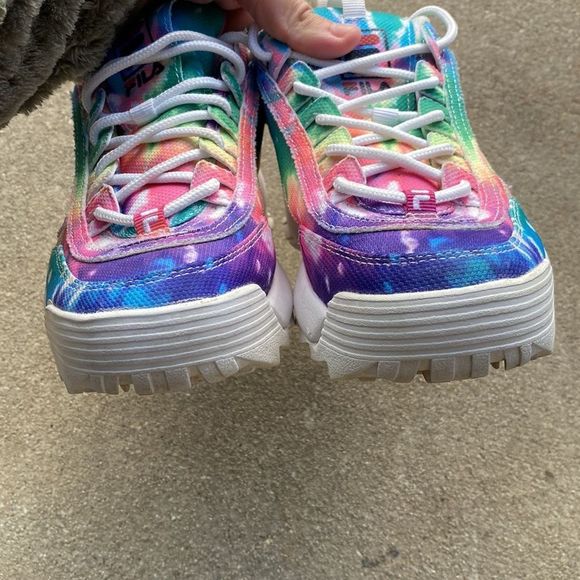 Fila Disruptor II Tie Dye Sneakers Size 7.5 - Picture 11 of 11